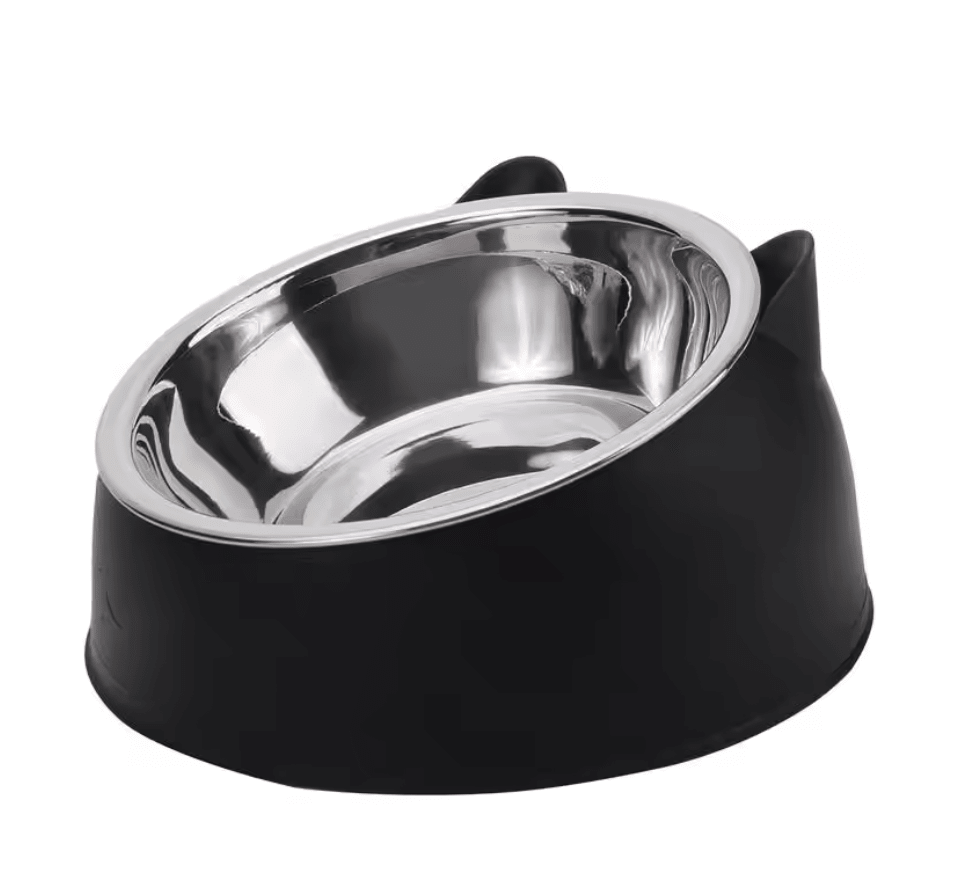 1 x SpineRelief™ Tilted Cat Bowls Ceramic Base - SpineRelief Pet Co