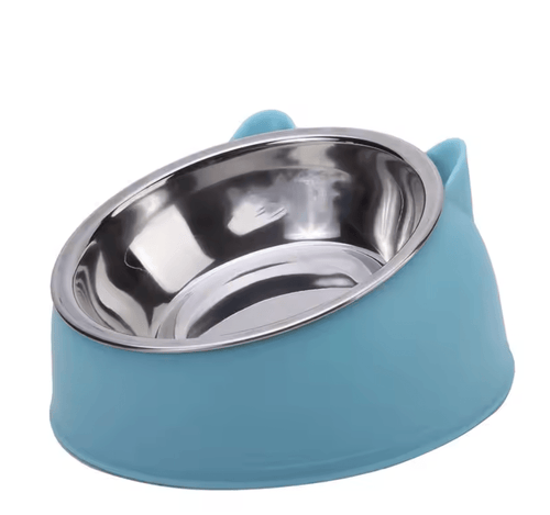 2 x SpineRelief™ Tilted Cat Bowls Ceramic Base - SpineRelief Pet Co